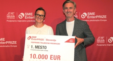 Lumar prvi slovenski prejemnik nagrade SME EnterPRIZE za trajnostno poslovno prakso 