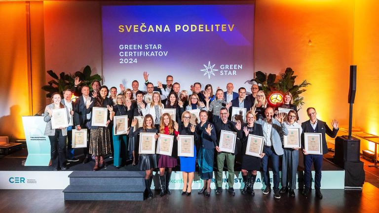 Že četrtič zapored smo prejeli certifikat Green Star