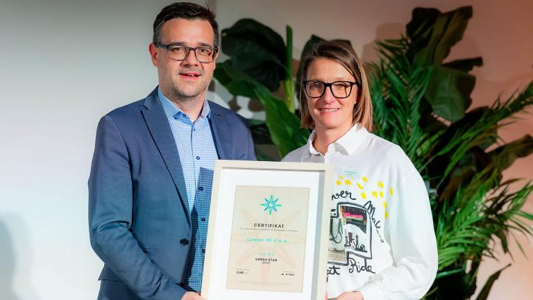 Že četrtič zapored smo prejeli certifikat Green Star